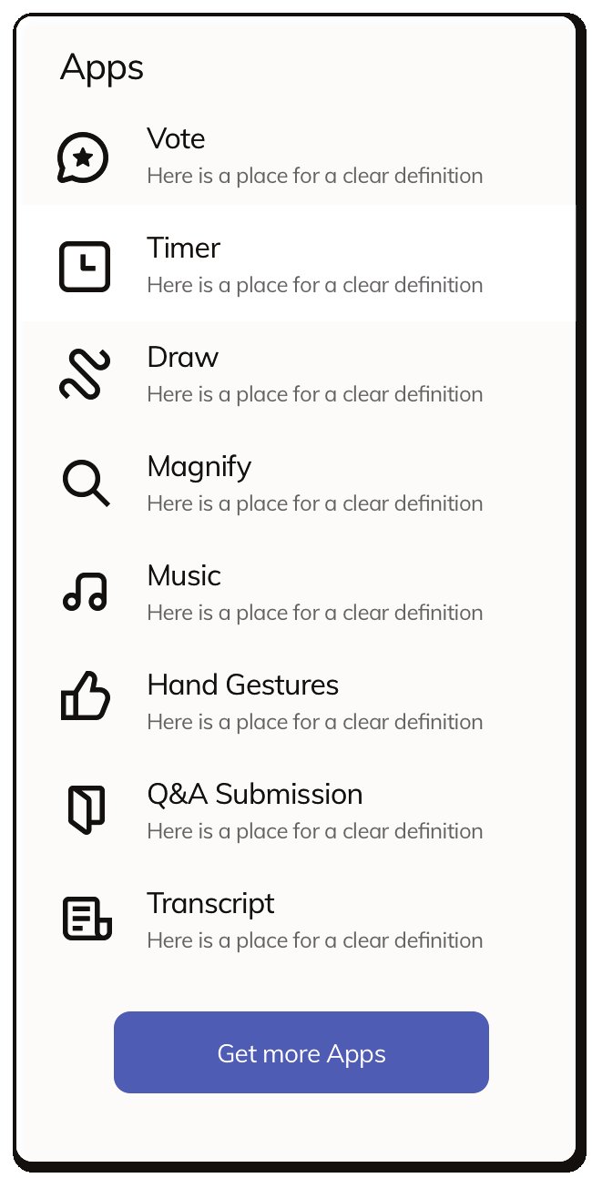 Yoobe Dashboard Apps